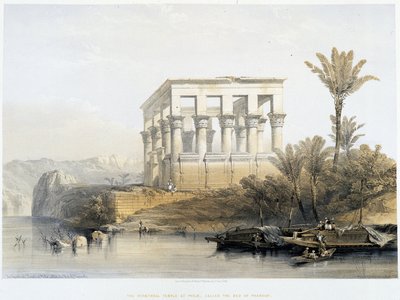 The Hypaethral Temple at Philae, called the Bed of Pharaoh - in 