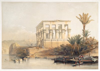 The Hypaethral Temple at Philae, Called the Bed of Pharaoh, Egypt by David Roberts
