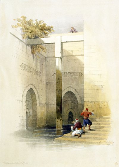 The Nileometer on Al-Rawdah Island, Cairo, from Egypt and Nubia, Vol.3 by David Roberts