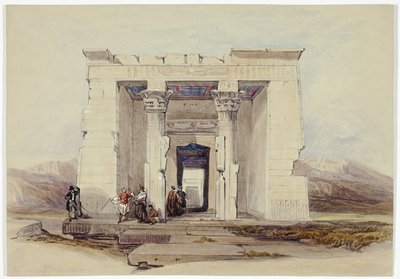 The Temple of Dendur, Nubia by David Roberts