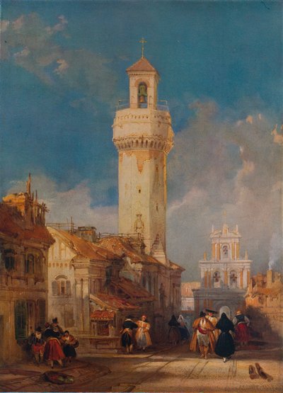 The Tower of the Church of San Nicolás de la Villa, Córdoba by David Roberts