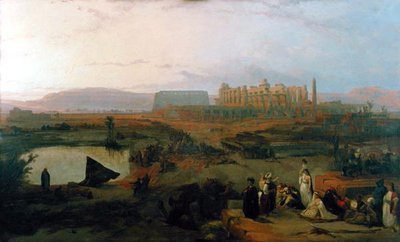 View of the Ruins of Karnak Temple by David Roberts