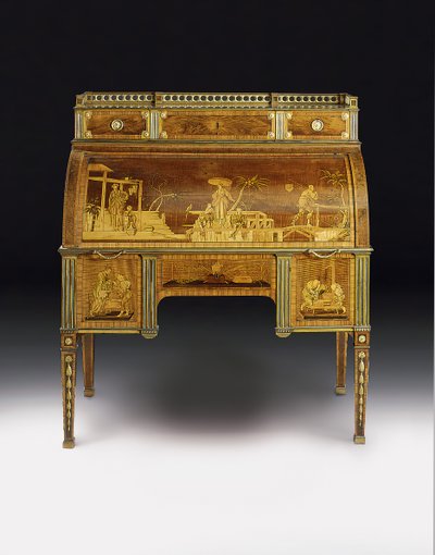 Mechanical Cylinder Bureau, the Mounts Attributed to Francois Redmond, c.1777-80 by David Roentgen