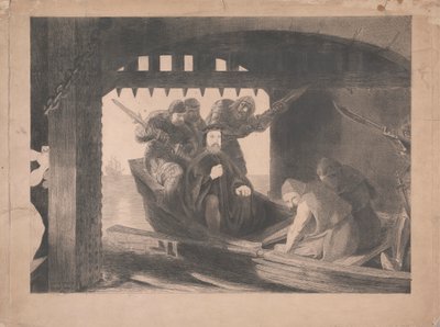 Duke of Gloucester Taken into the Water Gate of Calais, 1380 by David Scott
