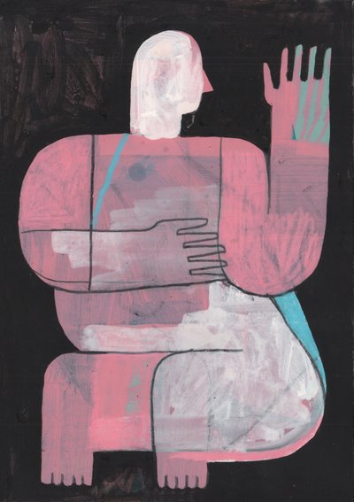 Black And Blue 2, 2023 by David Shillinglaw
