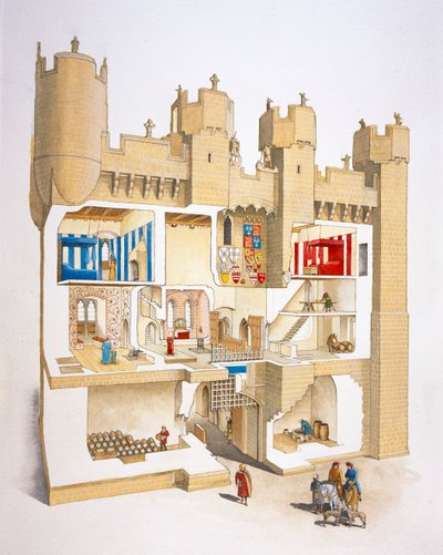 Gatehouse of Hylton Castle, Sunderland, Tyne and Wear by David Simon