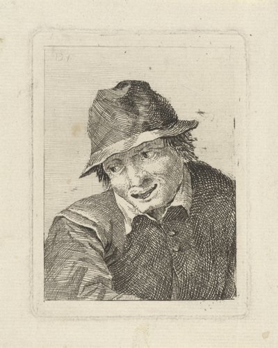 Bust of a Man with Hat Looking to the Right by David Teniers (II)