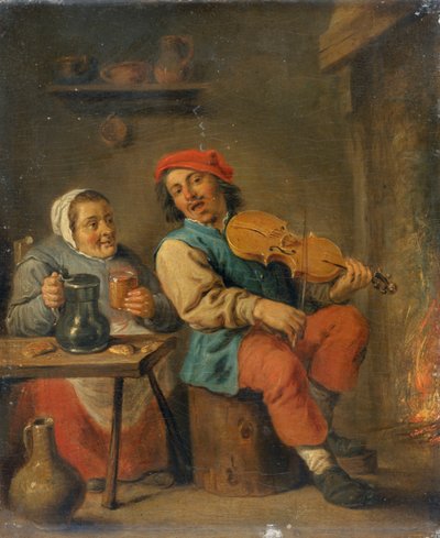 The Fiddler by David Teniers II