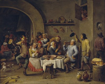 The Bean King by David Teniers the Younger