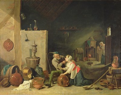 The Old Man and the Servant, 1800 by David Teniers the Younger