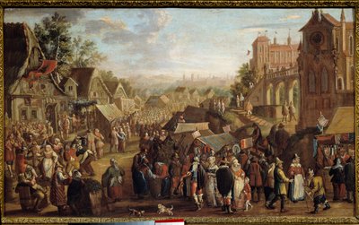 The Kermesse. Party in a Village. Painting by David Vinckboons (1576-1629) by David Vinckeboons