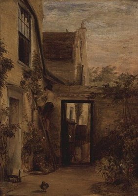 A Walled Garden at the Back of a House by David Wilkie