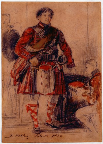 George IV in Highland Dress at the Palace of Holyrood by David Wilkie