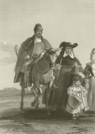 Group of Figures Entering Madrid by David Wilkie
