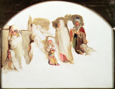 Jews Wailing (unfinished) by David Wilkie