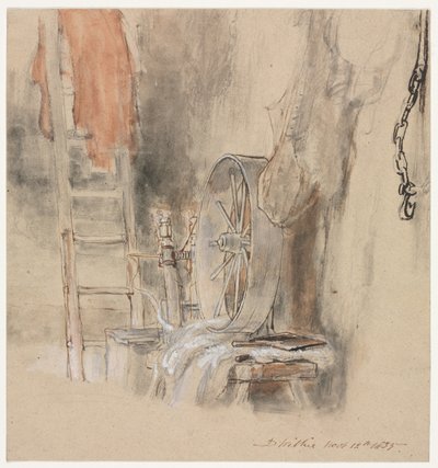 Study for The Peep-O-Day Boys Cabin, in the West of Ireland The Sleeping Whiteboy by David Wilkie