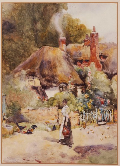 Old Cottage at Sutton Courtney, Berkshire by David Woodlock