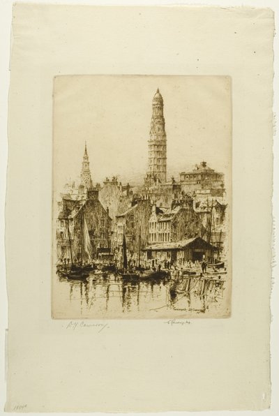 Greenock No. 1, plate thirteen from the Clyde Set by David Young Cameron