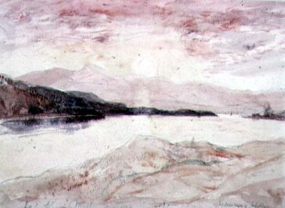 Loch Aline, Argyllshire: View from the North with the Island of Mull by David Young Cameron