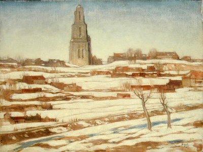 Mount St. Eloi, Winter by David Young Cameron