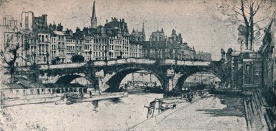 Pont Neuf: Plate One from the Paris Set by David Young Cameron