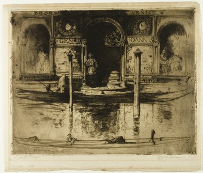The Palace Doorway, plate 22 from the North Italian Set by David Young Cameron