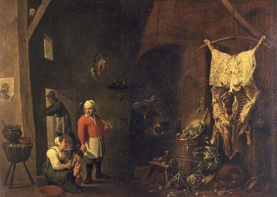 The Interior of a Rustic House by David the Elder Teniers
