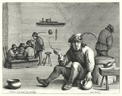 The Smoker by David the Younger (after) Teniers
