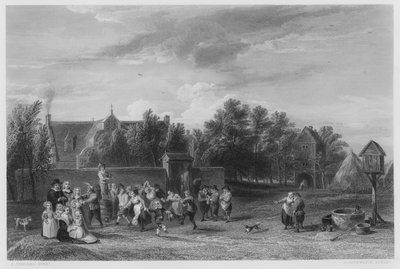 The Village Fete, from the picture in the Royal Collection by David the Younger (after) Teniers