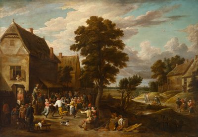 Dancers at a Village Inn, circa 1660s by David the Younger (workshop of) Teniers