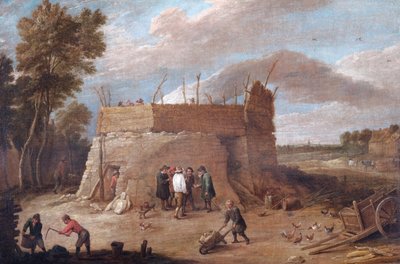 A Lime-Kiln With Figures by David Teniers the Younger