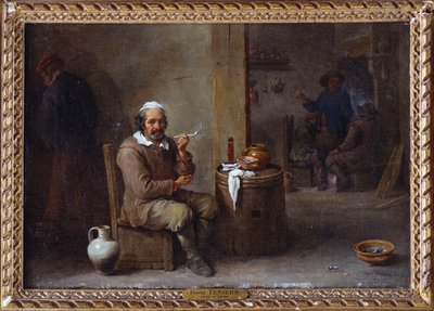 A Peasant Smoking in an Inn by David Teniers the Younger