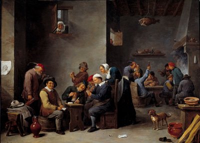 Cabaret Interior: The Card Game by David Teniers the Younger