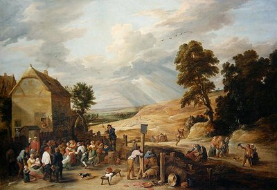Country Dance before an Inn by David Teniers the Younger
