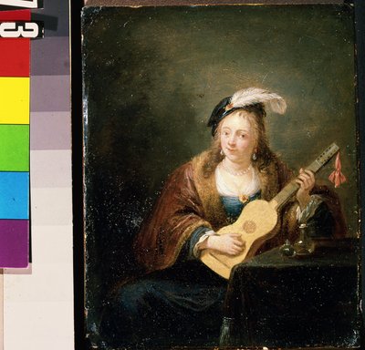 Woman with a Guitar by David Teniers the Younger