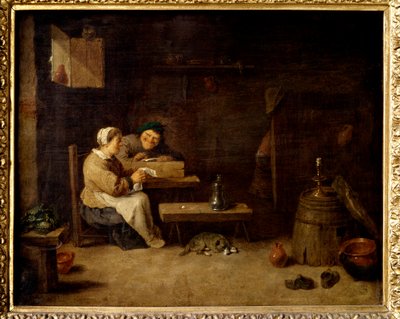 Two Grotesque Characters in a Flemish Inn by David Teniers the Younger