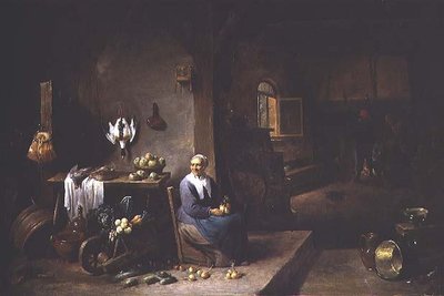 Interior of a Peasant Dwelling by David Teniers the Younger