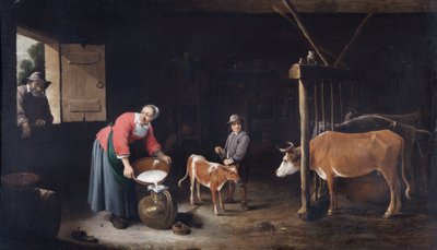 Interior of a Cowshed, c.1640-50 by David Teniers the Younger
