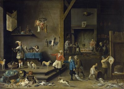 Kitchen by David Teniers the Younger