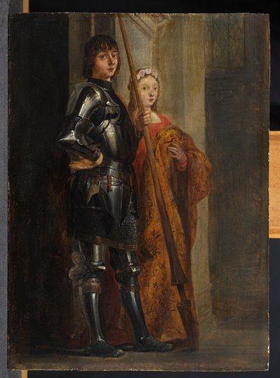 Saints George and Cecilia (after Antonello da Messina) by David Teniers the Younger