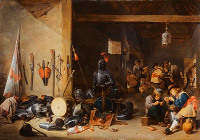 The Interior of a Guardroom by David Teniers the Younger