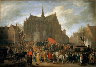 The game of papegai in Brussels by David Teniers the Younger