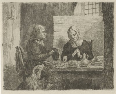 Prayer Before the Meal by David van der Kellen