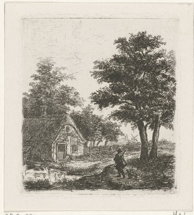 Hunter in a Landscape by David van der Kellen