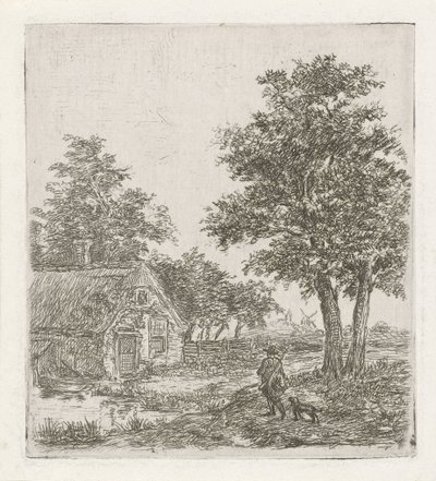 Hunter in a Landscape by David van der Kellen