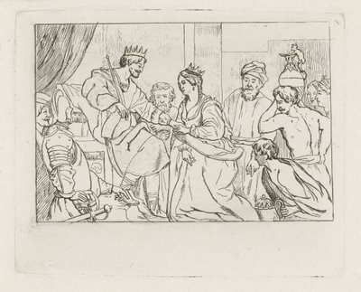 Solomon and the Queen of Sheba by David van der Kellen