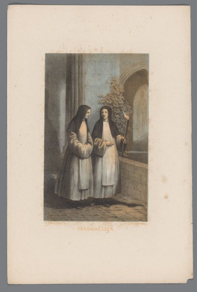 Two Regular Canonesses by David van der Kellen