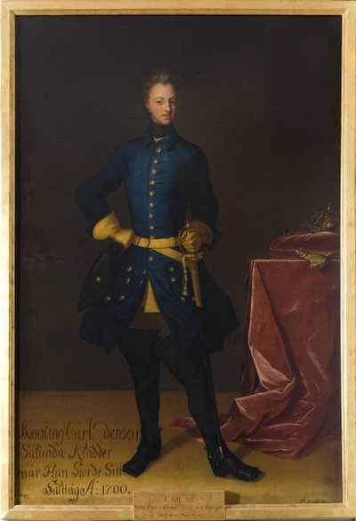 Portrait of King Charles XII of Sweden by David von Krafft