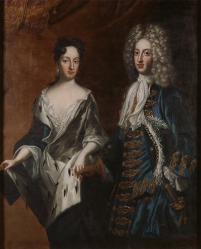 Frederick IV (1671-1702), Duke of Holstein-Gottorp, and his spouse Hedvig Sophia (1681–1708), Swedish princess by David von Krafft