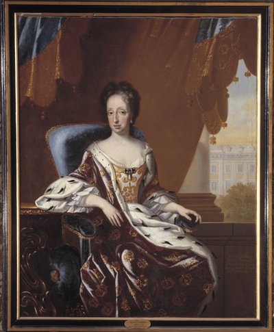 Hedvig Eleonora, 1636-1715, Princess of Holstein-Gottorp, Queen of Sweden by David von Krafft